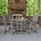 Highwood Usa Weatherly 3pc Round Counter Height Outdoor Patio Furniture Dining Set AD-CNW36-HGR - alternate 3